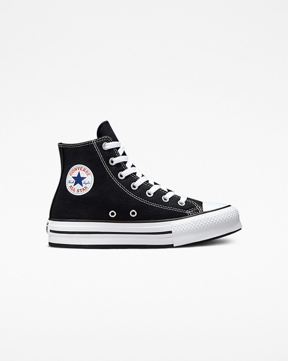 Black White Black Girls' Converse Chuck Taylor All Star Sneakers | Singapore-16594