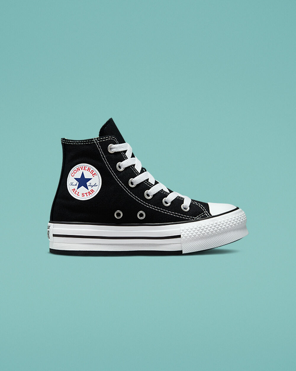 Black White Black Girls' Converse Chuck Taylor All Star Sneakers | Singapore-81473