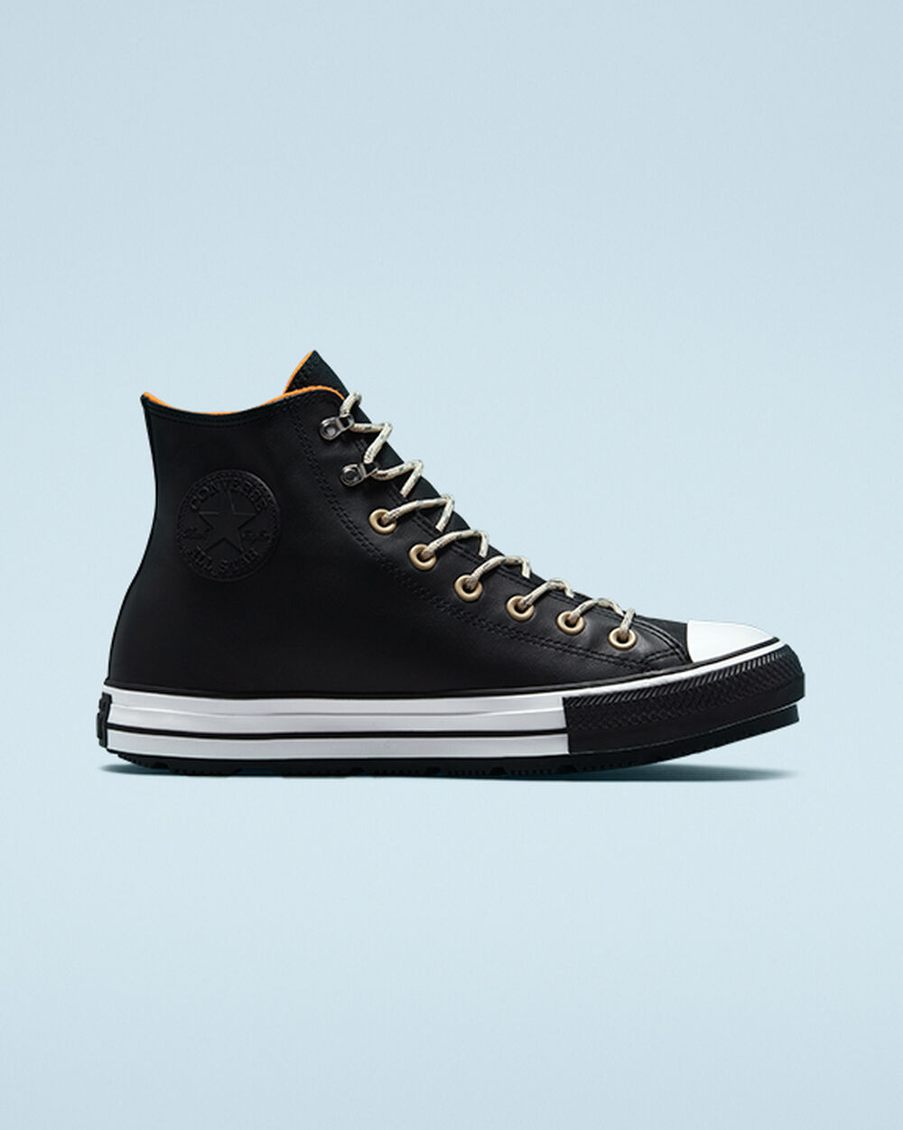 Black White Black Men's Converse Chuck Taylor All Star Winter Boots | Singapore-58132