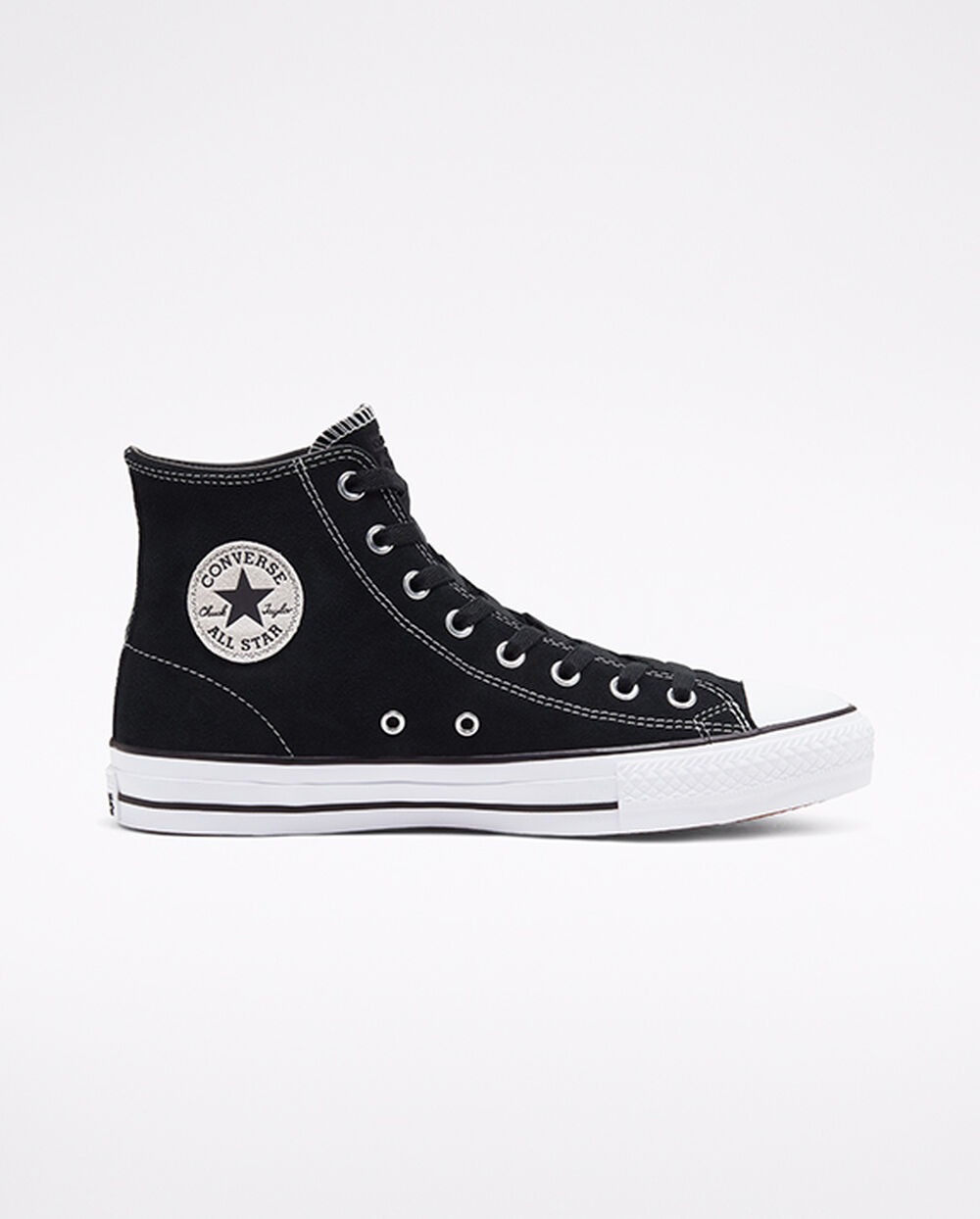 Black White Men's Converse CONS Chuck Taylor All Star Pro Skate Shoes | Singapore-59106