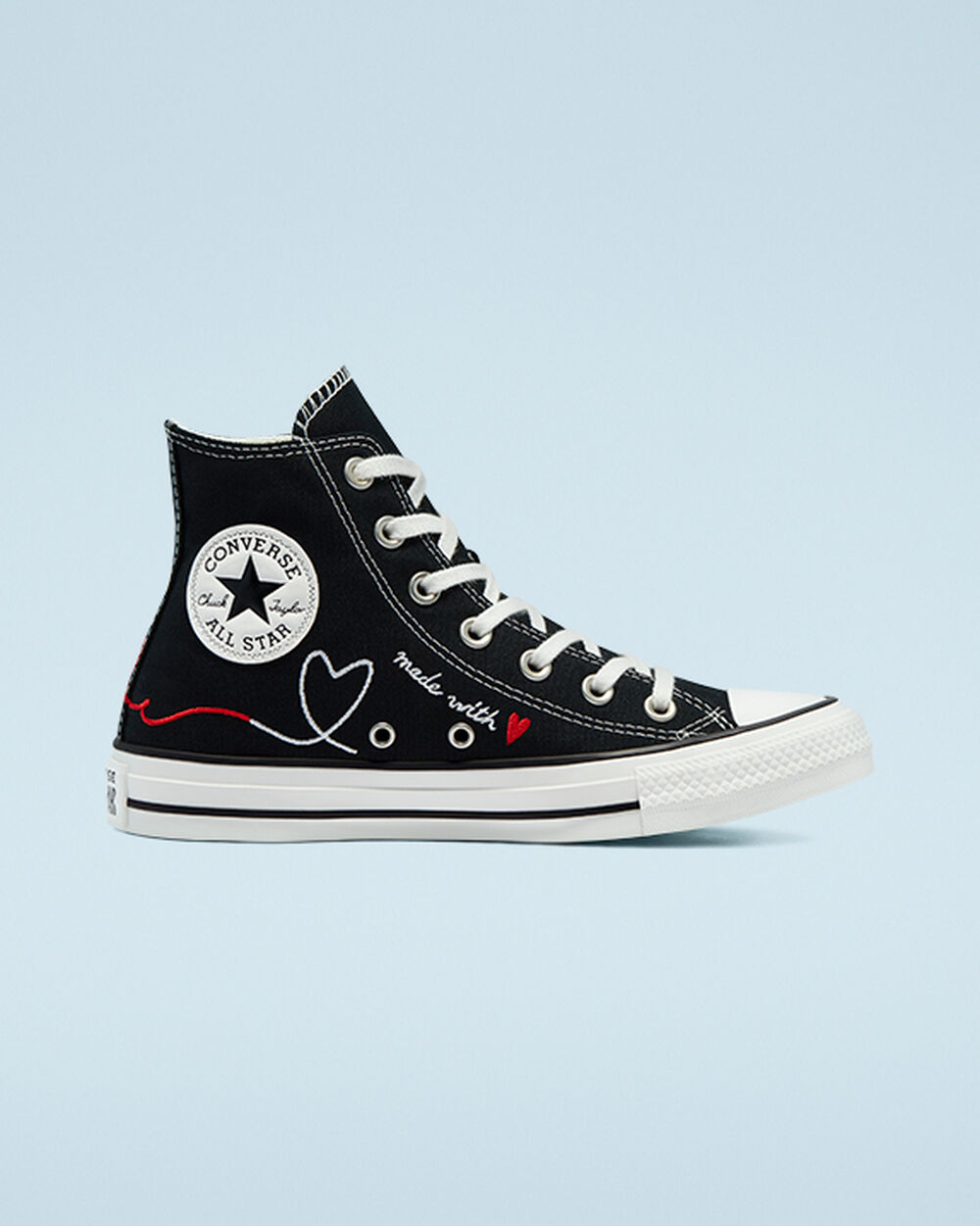 Black White Men's Converse Chuck Taylor All Star Sneakers | Singapore-97423