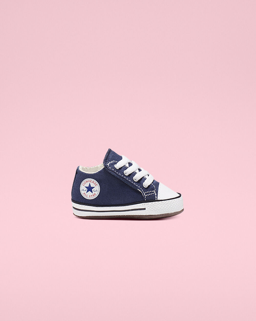 Navy Beige White Girls' Converse Chuck Taylor All Star Sneakers | Singapore-72590