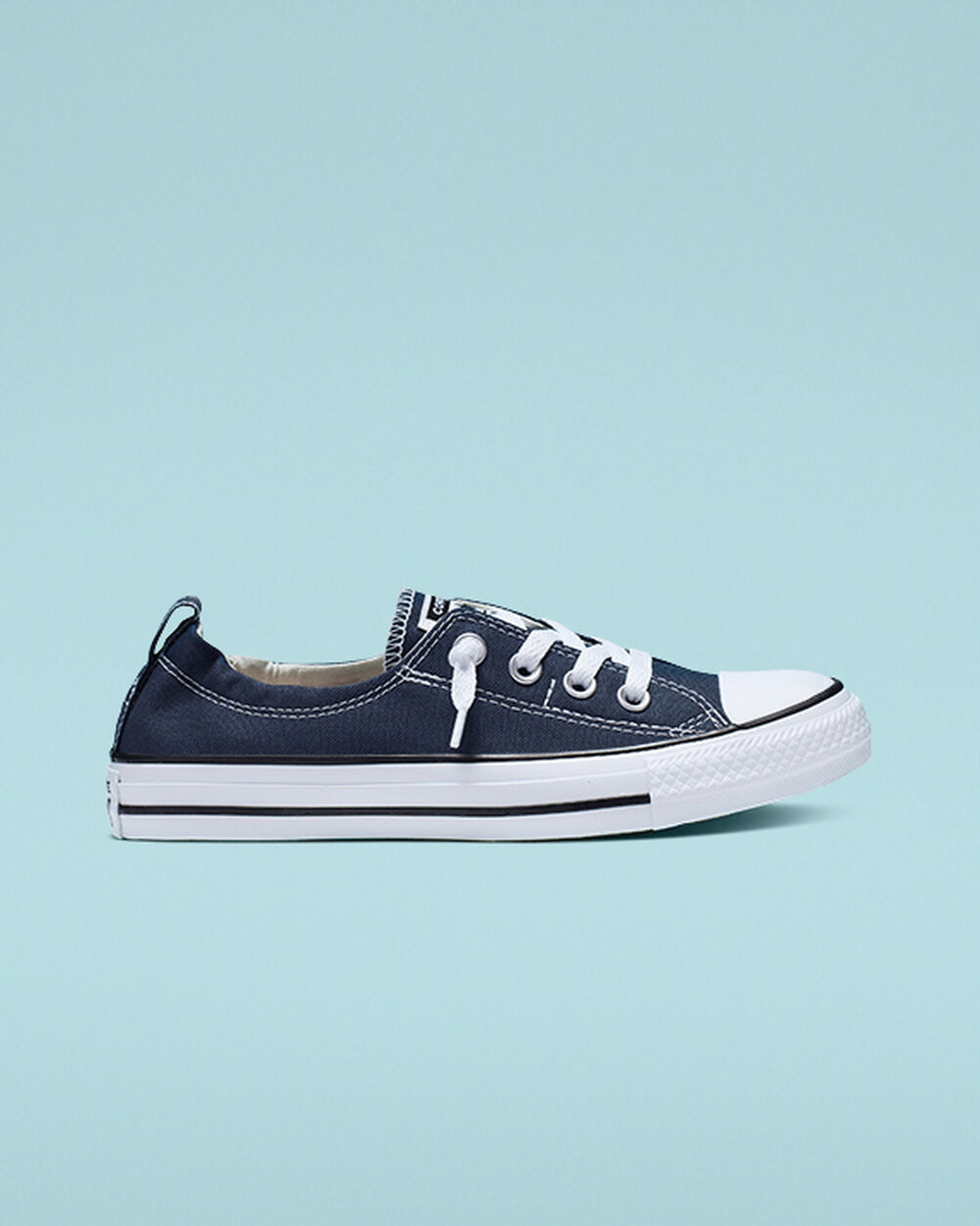 Navy Women's Converse Chuck Taylor All Star Slip On | Singapore-43210