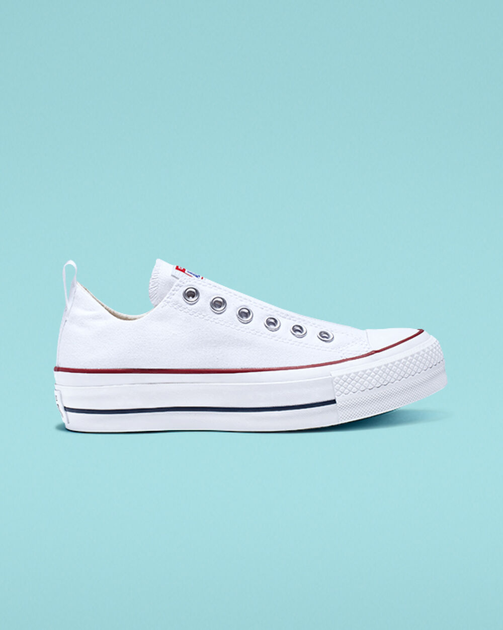 White Red Blue Women's Converse Chuck Taylor All Star Sneakers | Singapore-48092