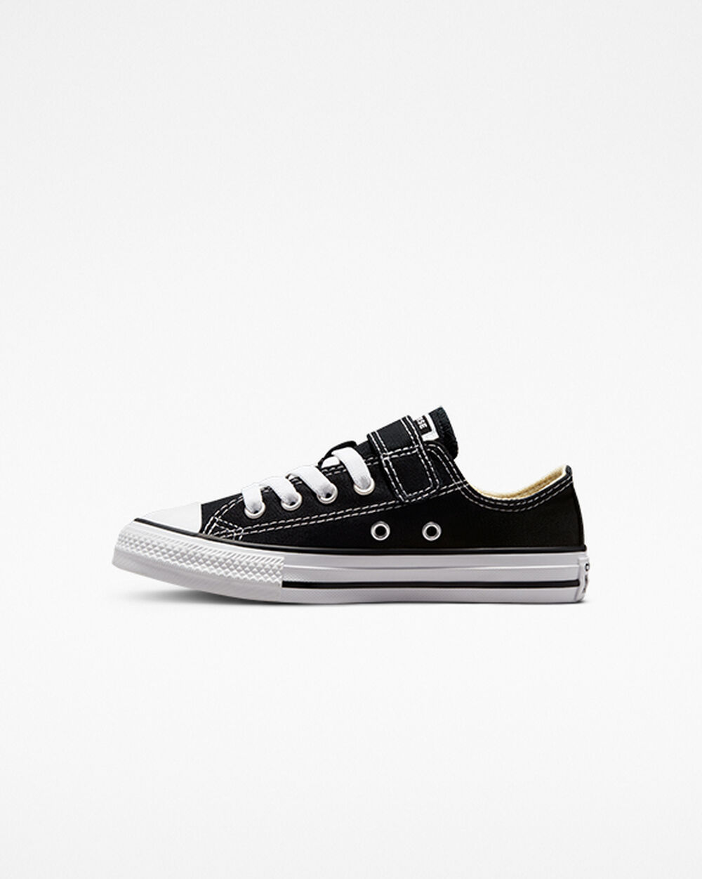 Black Beige White Girls' Converse Chuck Taylor All Star Sneakers | Singapore-86201