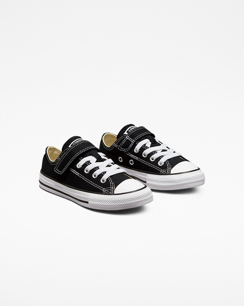 Black Beige White Girls' Converse Chuck Taylor All Star Sneakers | Singapore-86201