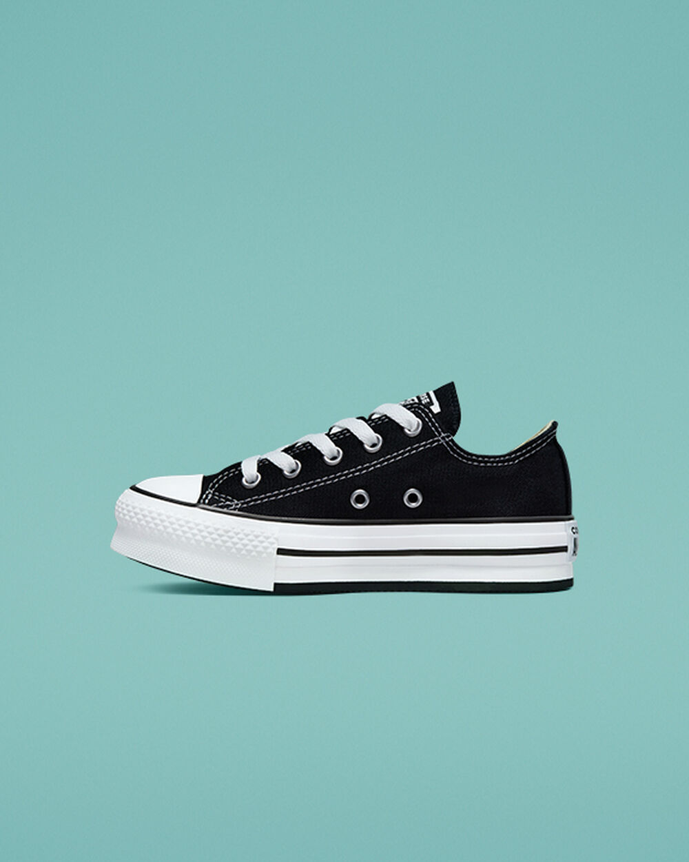 Black White Black Girls' Converse Chuck Taylor All Star Sneakers | Singapore-60317