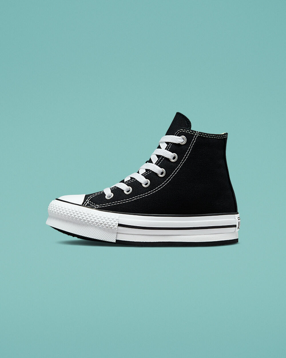 Black White Black Girls' Converse Chuck Taylor All Star Sneakers | Singapore-81473