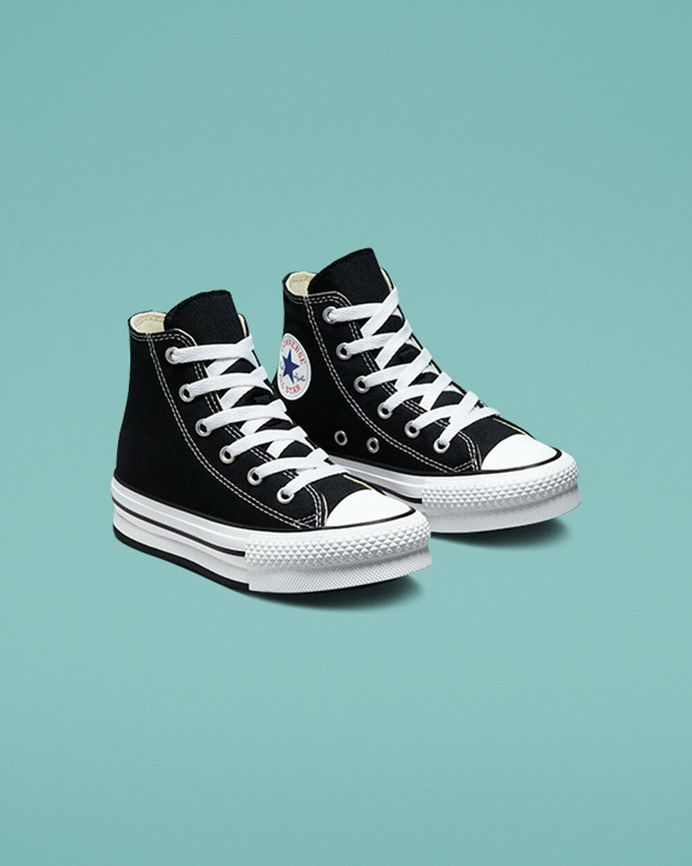 Black White Black Girls' Converse Chuck Taylor All Star Sneakers | Singapore-81473