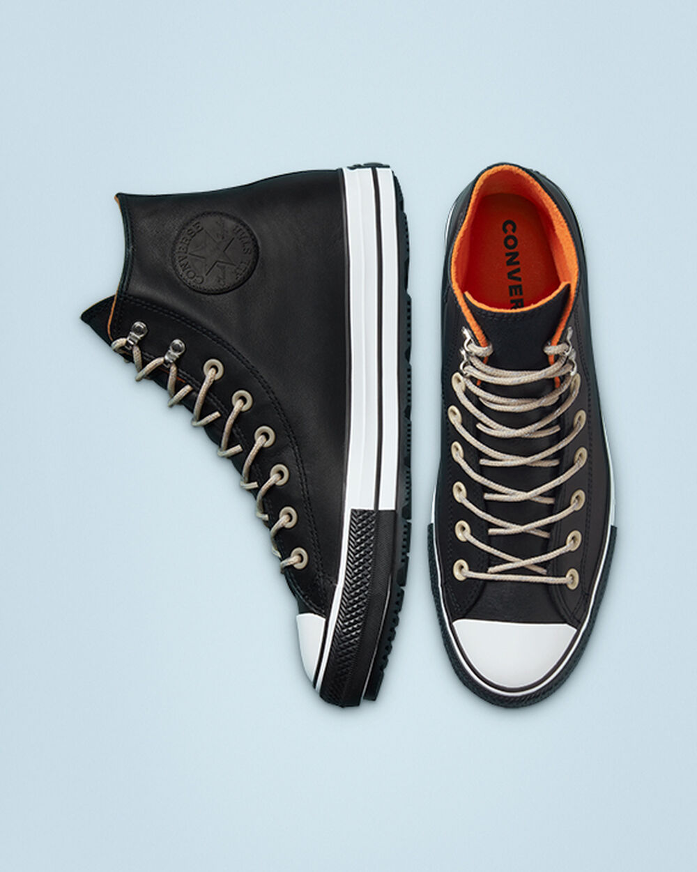 Black White Black Women's Converse Chuck Taylor All Star Winter Boots | Singapore-09143