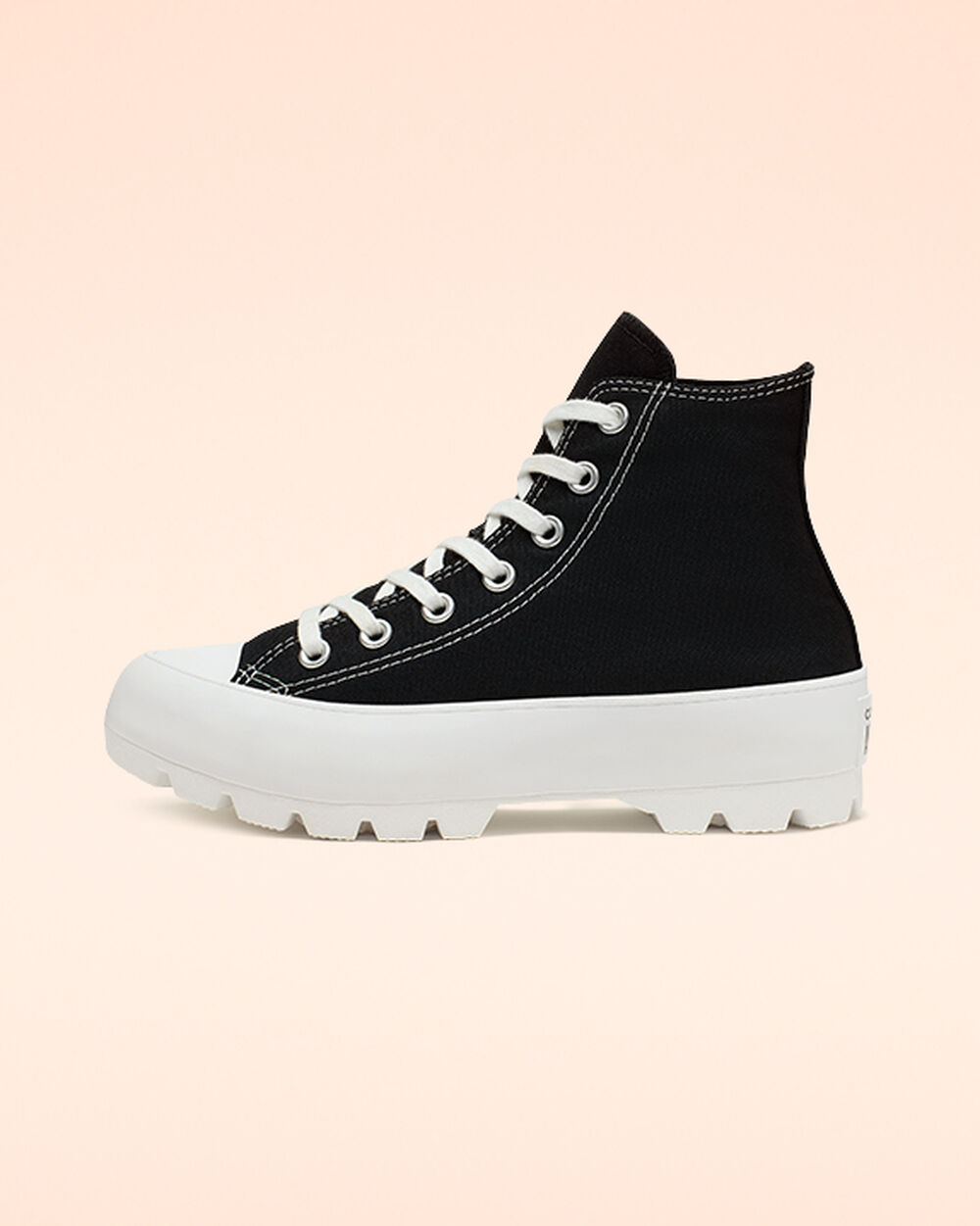 Black White Black Women's Converse Chuck Taylor All Star Lugged Sneakers | Singapore-12064