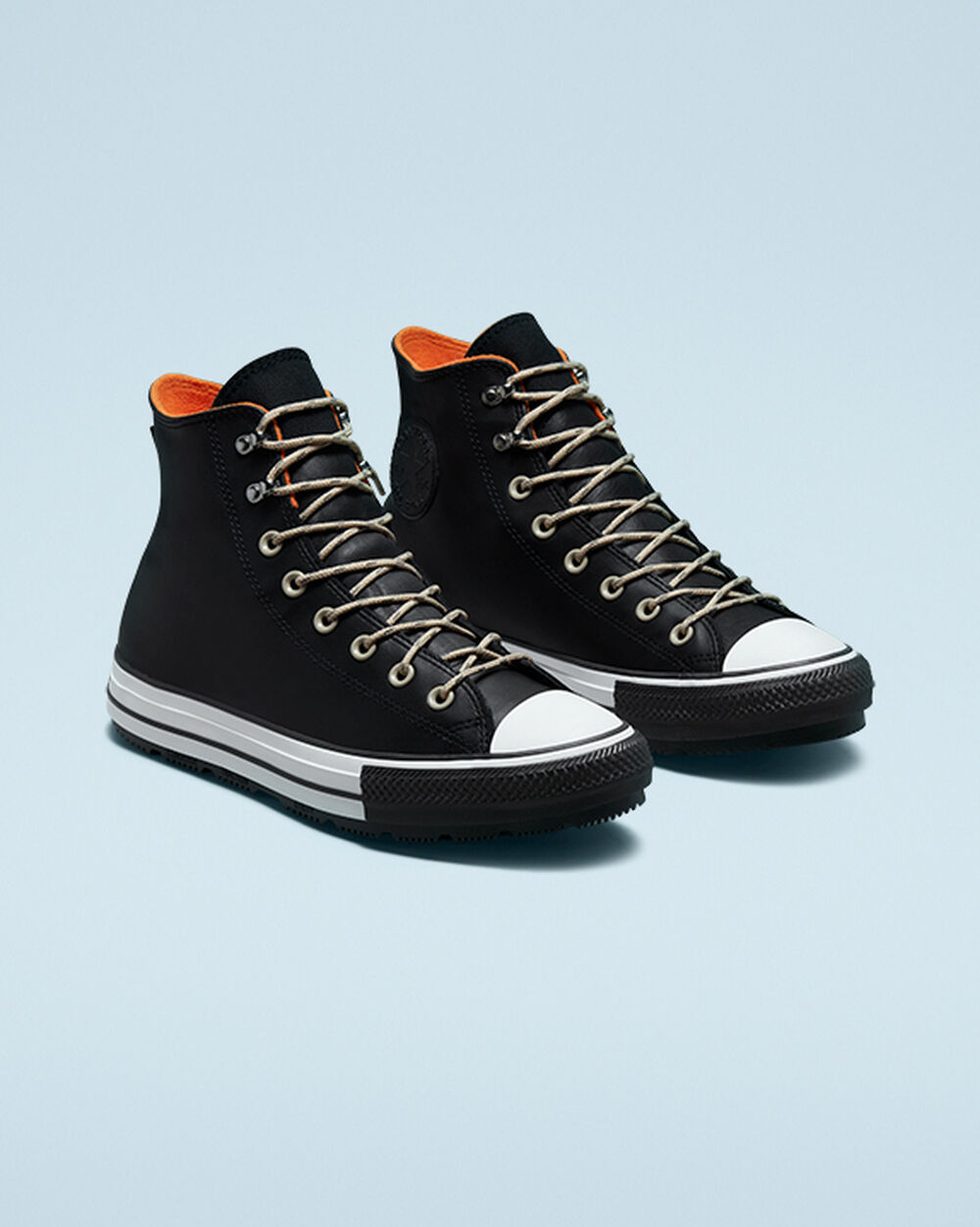 Black White Black Women's Converse Chuck Taylor All Star Winter Boots | Singapore-13048