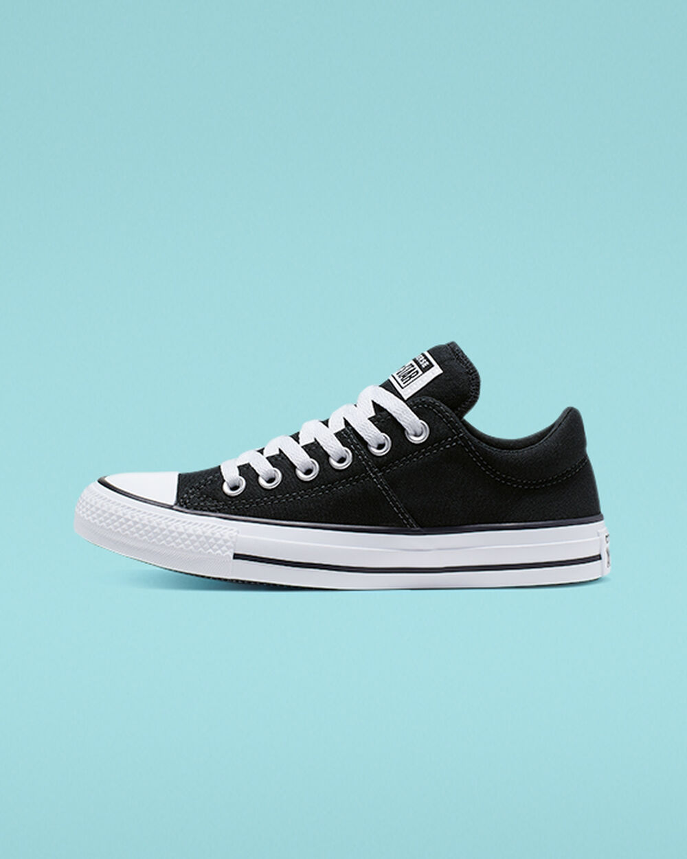 Black White Black Women's Converse Chuck Taylor All Star Madison Sneakers | Singapore-38190