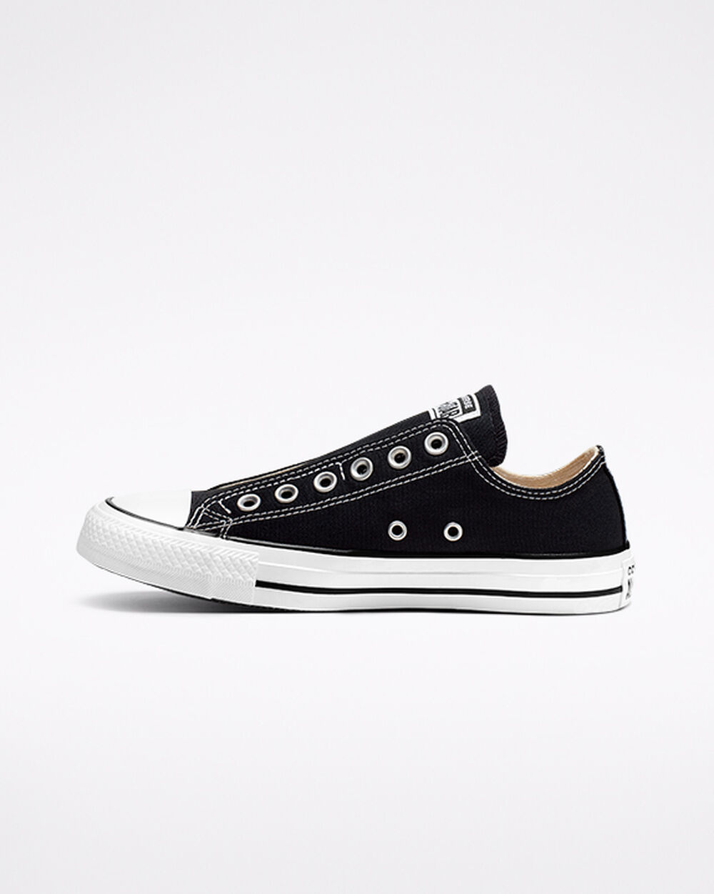 Black White Black Women's Converse Chuck Taylor All Star Slip On | Singapore-58123