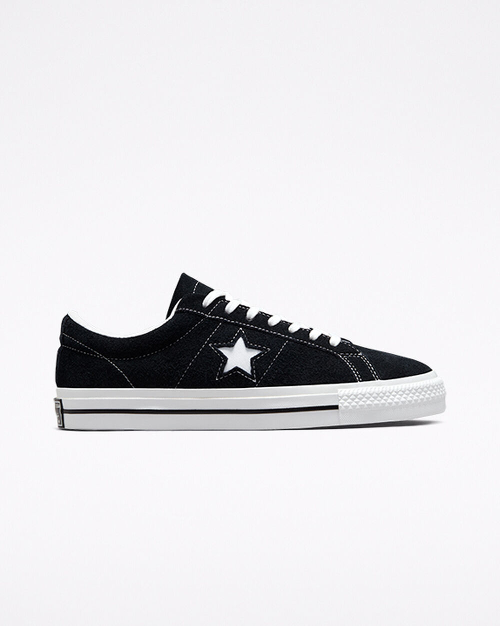 Black White Men\'s Converse One Star Sneakers | Singapore-13872