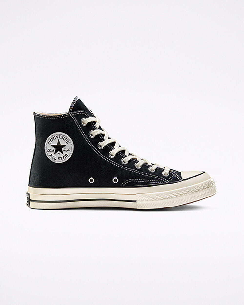 Black White Women\'s Converse Chuck 70 Sneakers | Singapore-93524