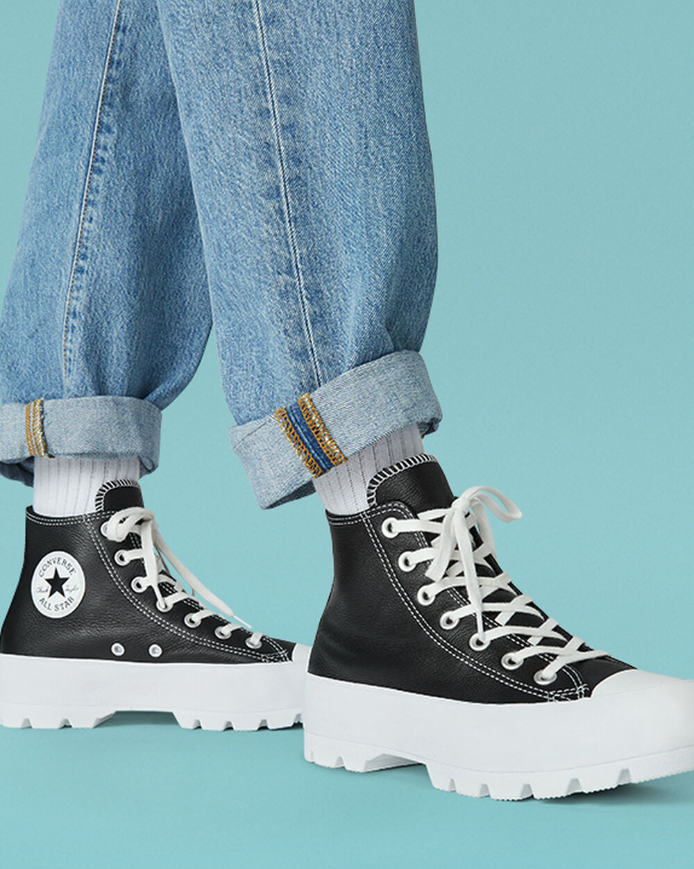 Black White Women's Converse Chuck Taylor All Star Winter Boots | Singapore-43178