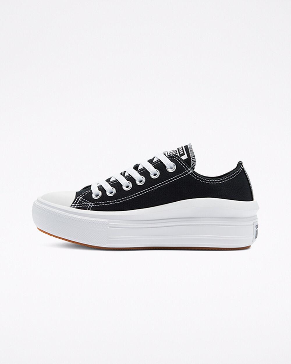 Black White Women's Converse Chuck Taylor All Star Move Sneakers | Singapore-75428