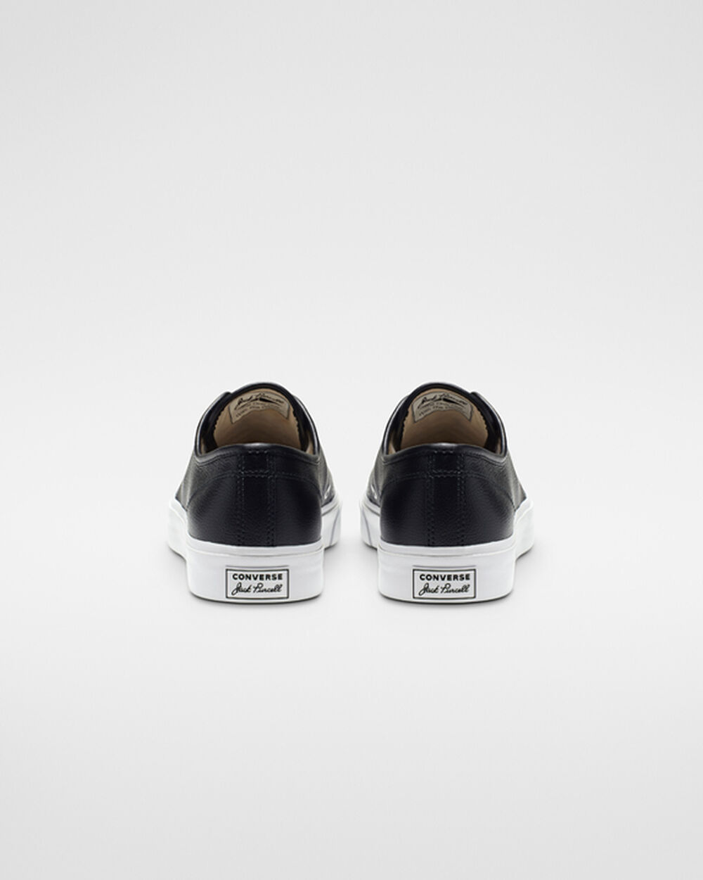 Black White Women's Converse Jack Purcell Sneakers | Singapore-37028