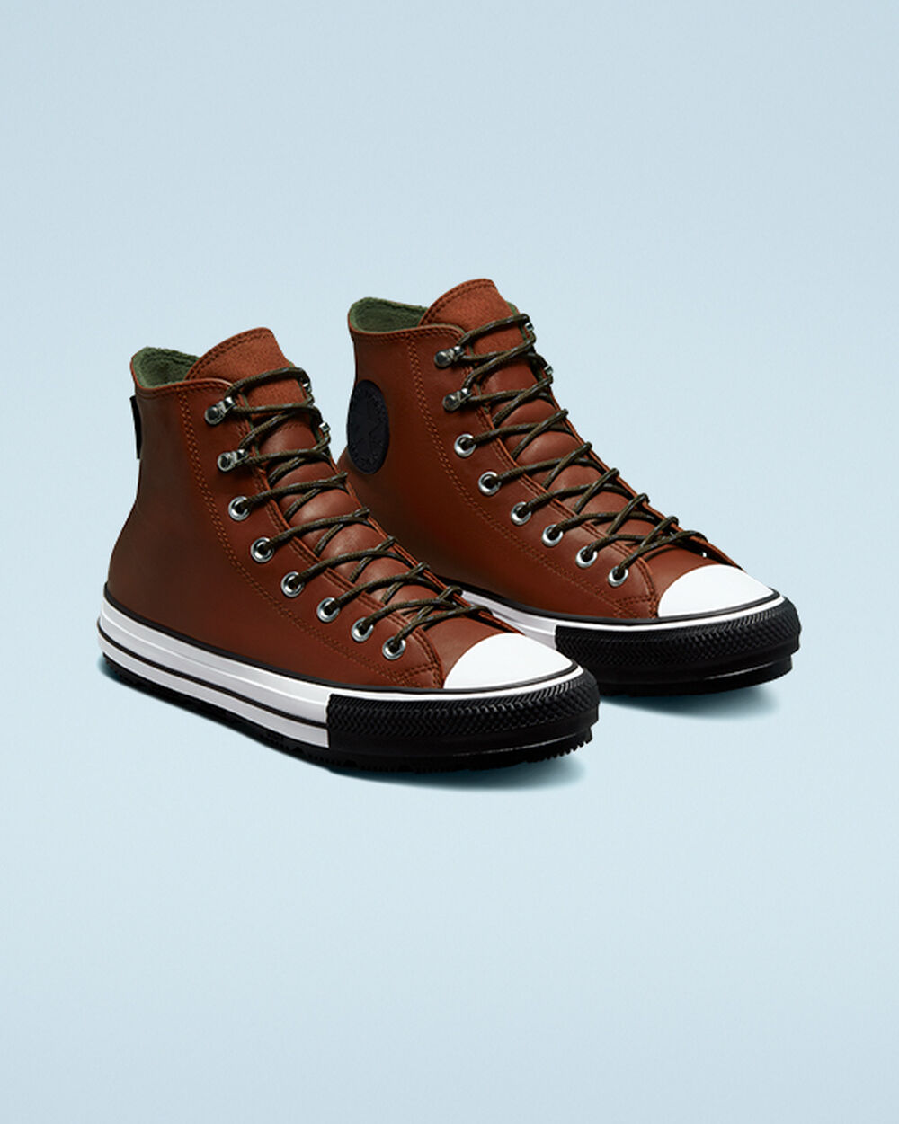 Brown White Black Women's Converse Chuck Taylor All Star Winter Boots | Singapore-05923