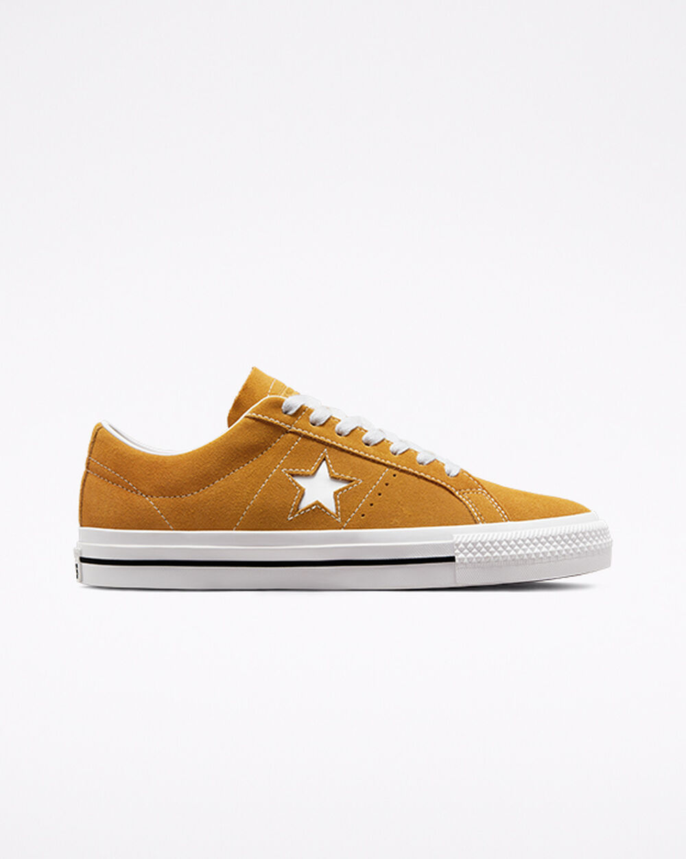 Brown White Men\'s Converse One Star Skate Shoes | Singapore-18467