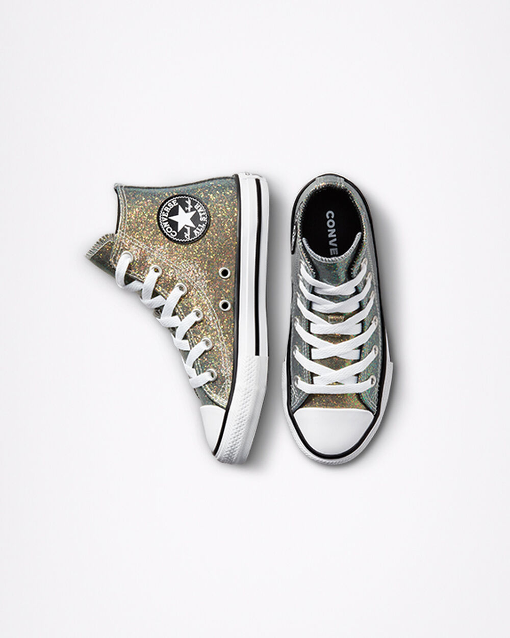 Gold Black White Girls' Converse Chuck Taylor All Star Sneakers | Singapore-61523