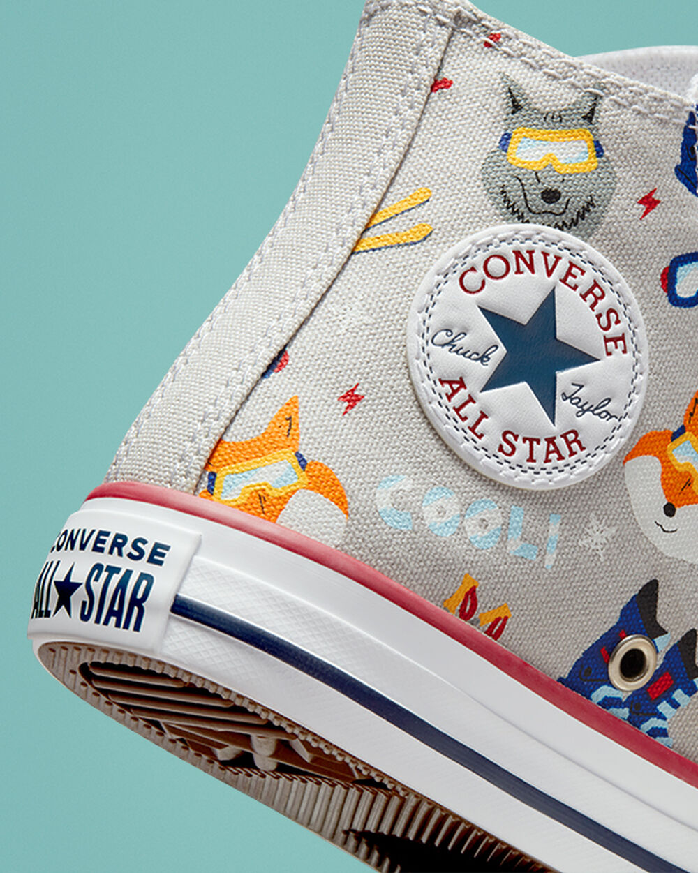 Light Grey Navy Girls' Converse Chuck Taylor All Star Sneakers | Singapore-16430