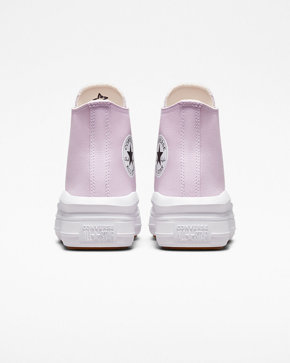 Light Purple White Women's Converse Chuck Taylor All Star Move Sneakers | Singapore-85460