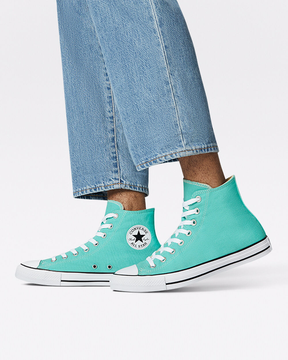 Light Turquoise Women's Converse Chuck Taylor All Star Sneakers | Singapore-65927