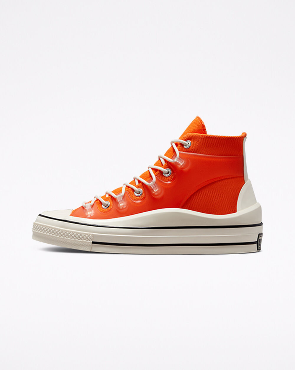 Orange White Black Women's Converse Chuck 70 Sneakers | Singapore-73021