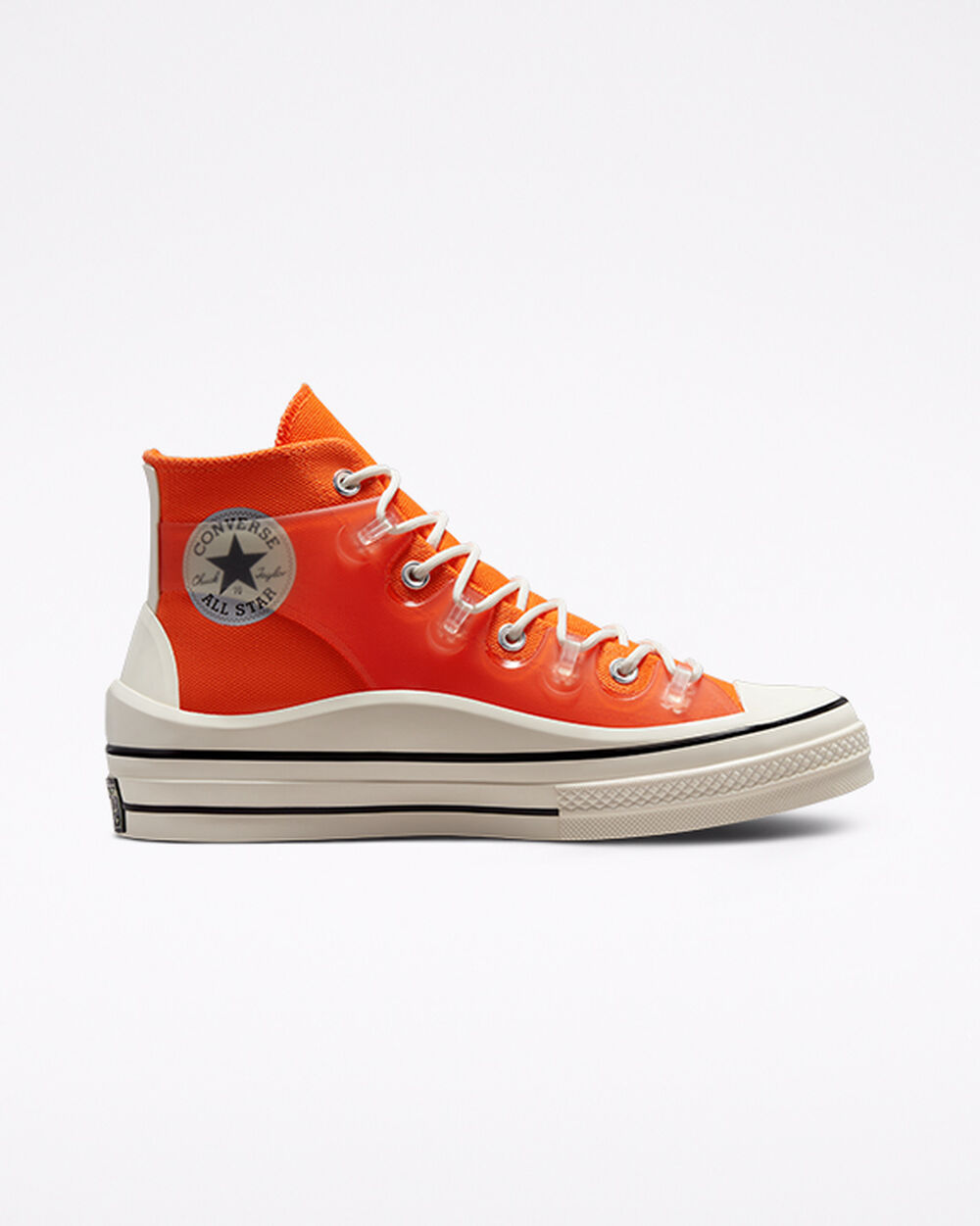 Orange White Black Women\'s Converse Chuck 70 Sneakers | Singapore-73021