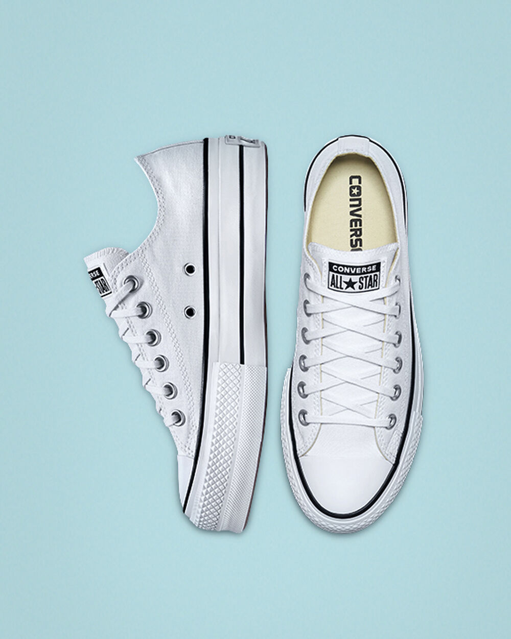 White Black White Women's Converse Chuck Taylor All Star Sneakers | Singapore-48167