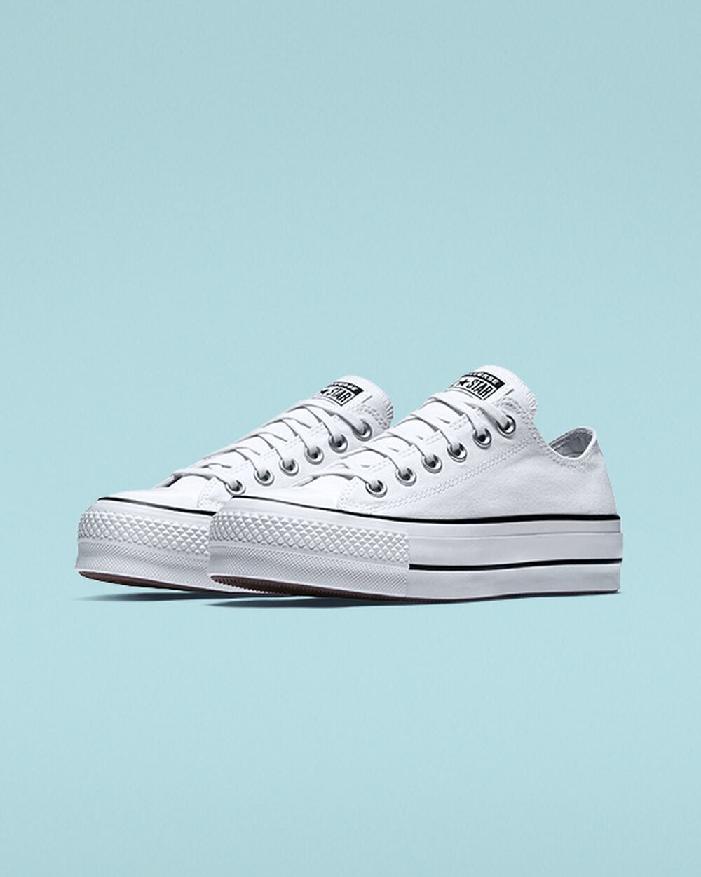 White Black White Women's Converse Chuck Taylor All Star Sneakers | Singapore-48167