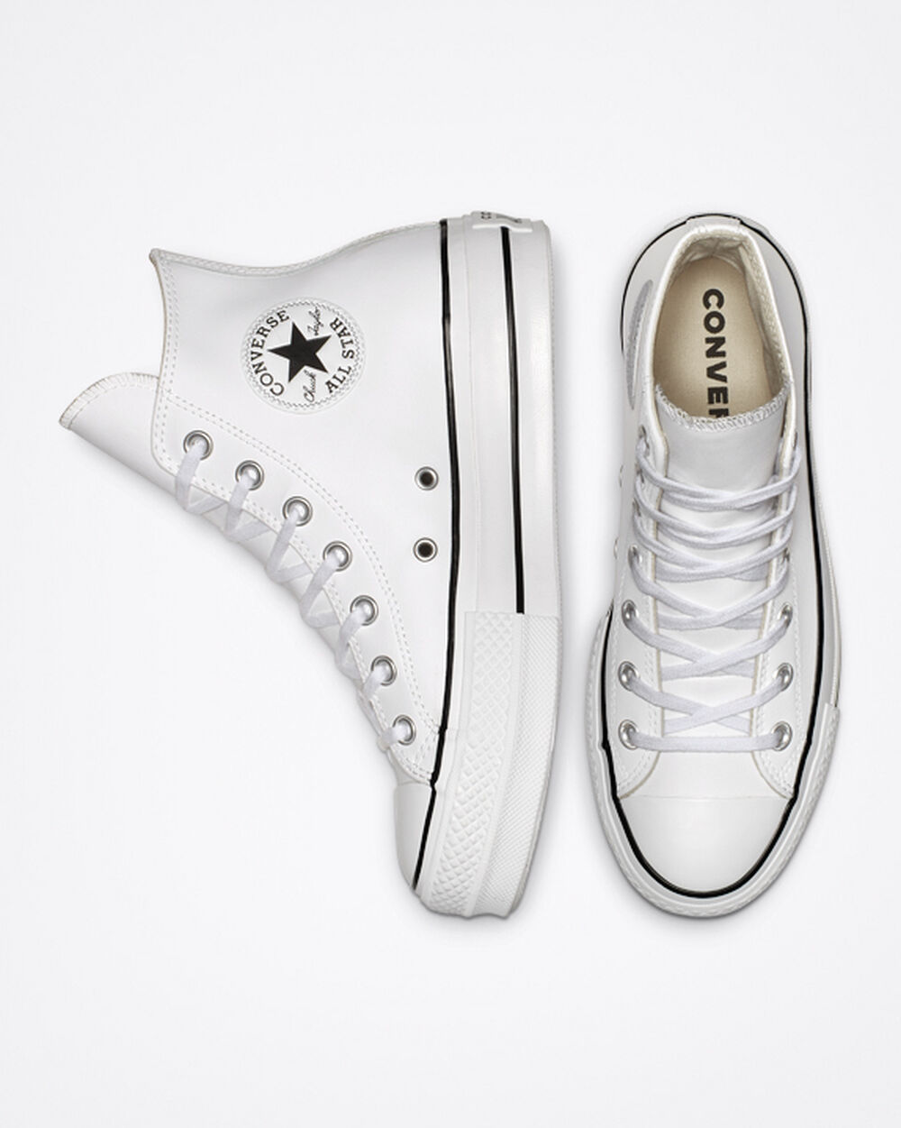 White Black White Women's Converse Chuck Taylor All Star Sneakers | Singapore-51498