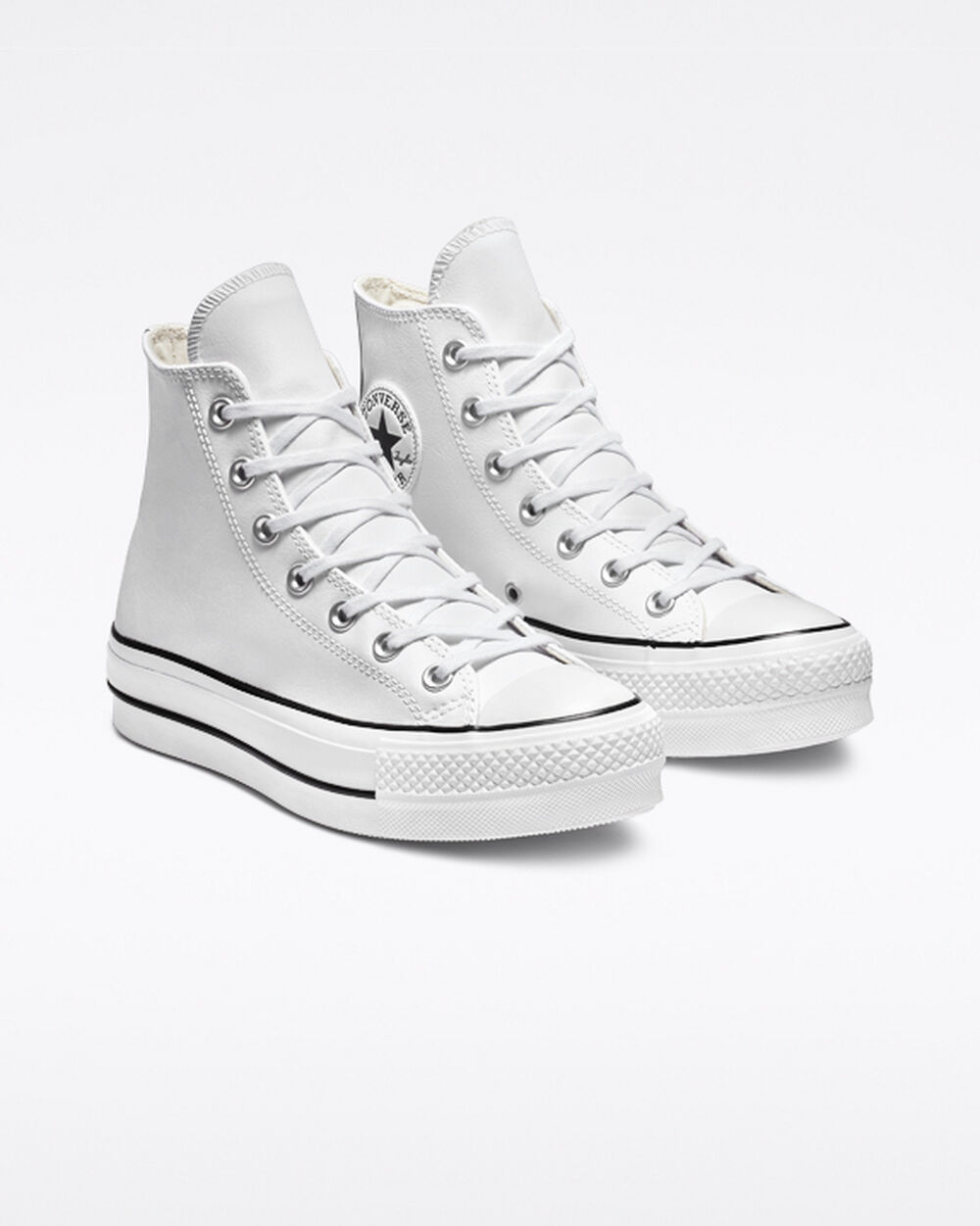 White Black White Women's Converse Chuck Taylor All Star Sneakers | Singapore-51498