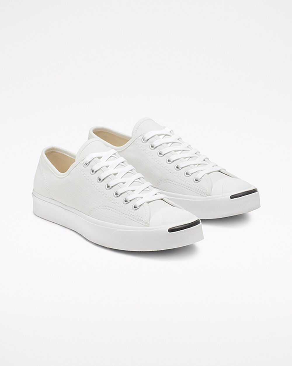 White Black Women's Converse Jack Purcell Sneakers | Singapore-83594