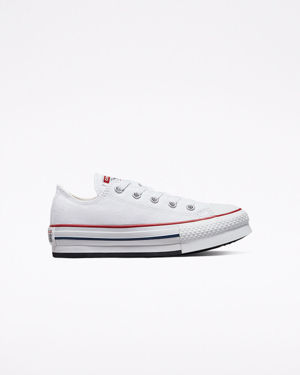 White Dark Red Navy Girls\' Converse Chuck Taylor All Star Sneakers | Singapore-15480