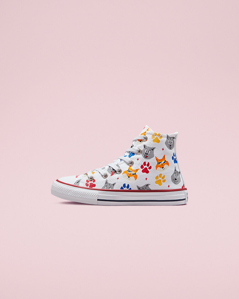 White Dark Red Navy Girls' Converse Chuck Taylor All Star Sneakers | Singapore-50193