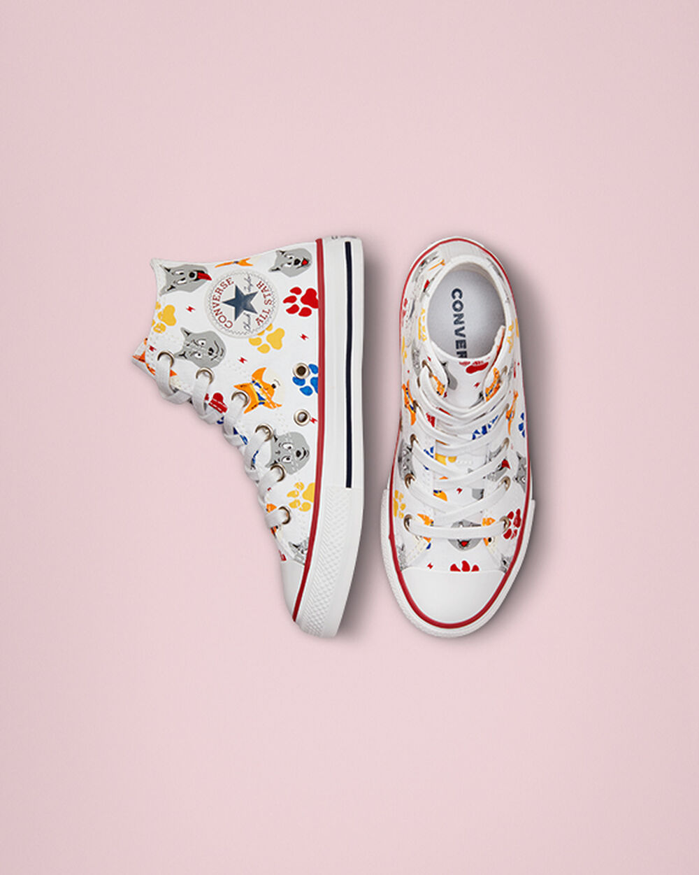 White Dark Red Navy Girls' Converse Chuck Taylor All Star Sneakers | Singapore-50193