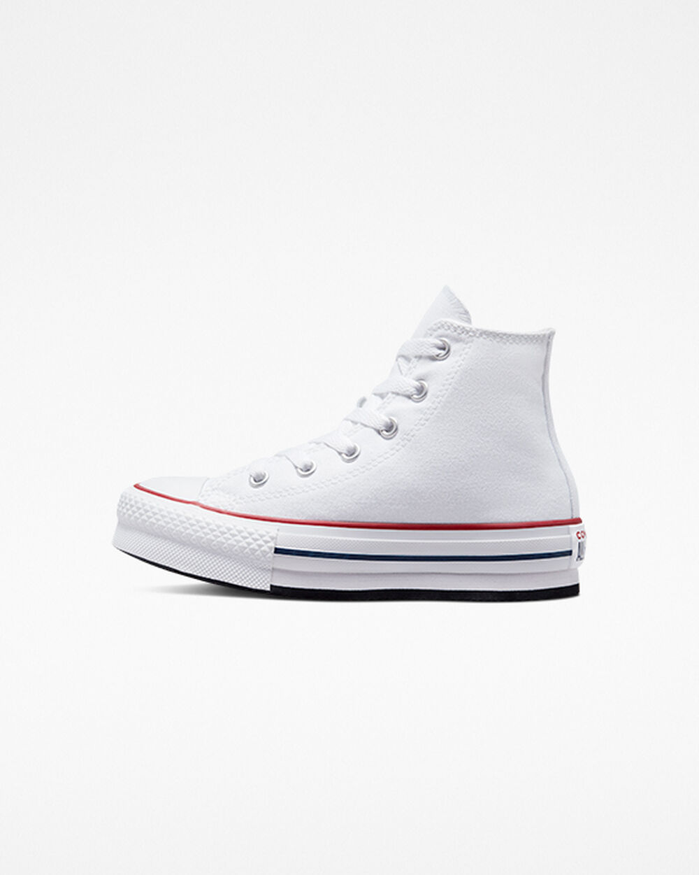 White Dark Red Navy Girls' Converse Chuck Taylor All Star Sneakers | Singapore-59078