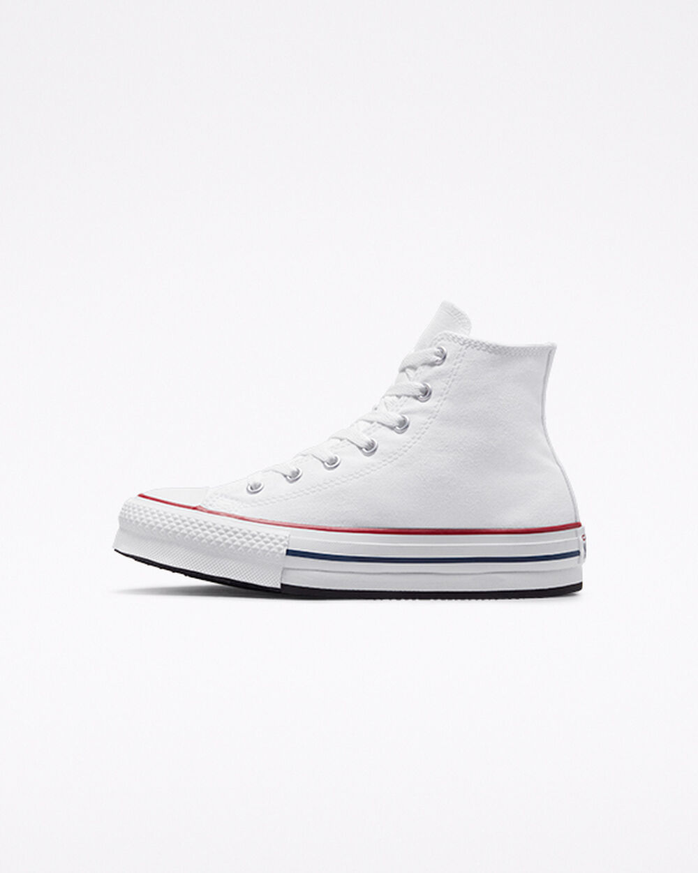 White Dark Red Navy Girls' Converse Chuck Taylor All Star Sneakers | Singapore-92851