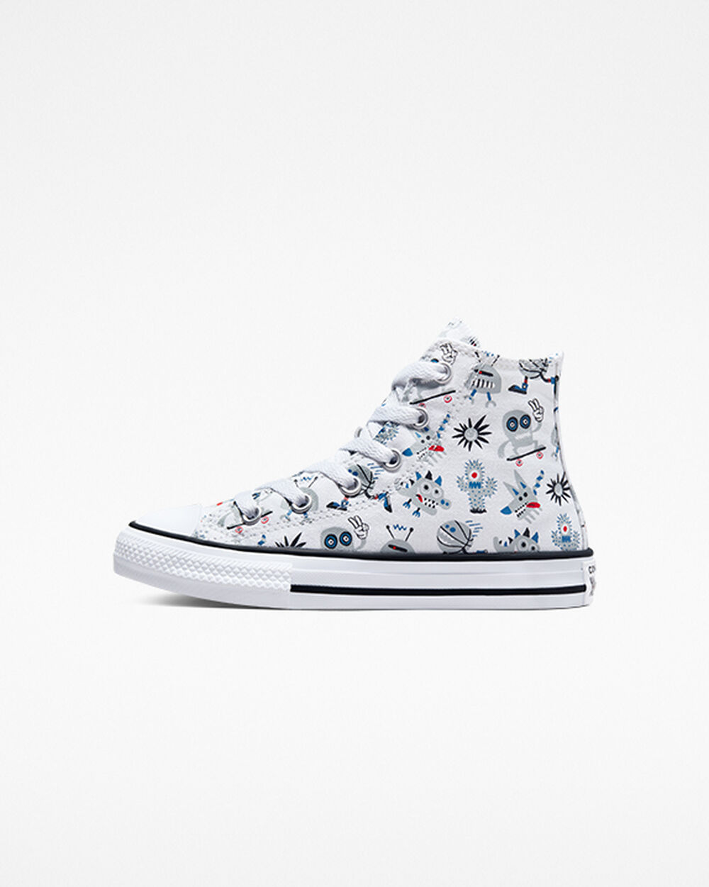 White Grey Blue Boys' Converse Chuck Taylor All Star Sneakers | Singapore-86792