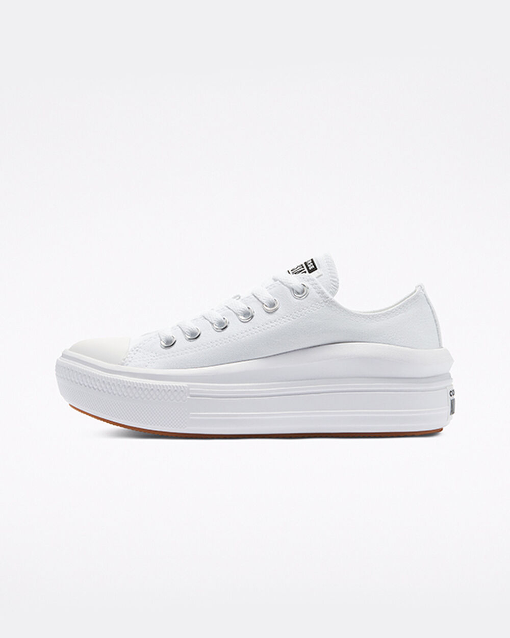 White White Women's Converse Chuck Taylor All Star Move Sneakers | Singapore-27906