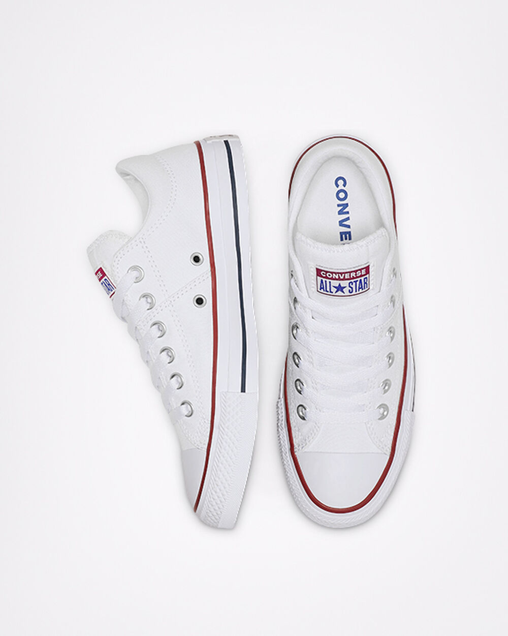 White White Women's Converse Chuck Taylor All Star Madison Sneakers | Singapore-96832